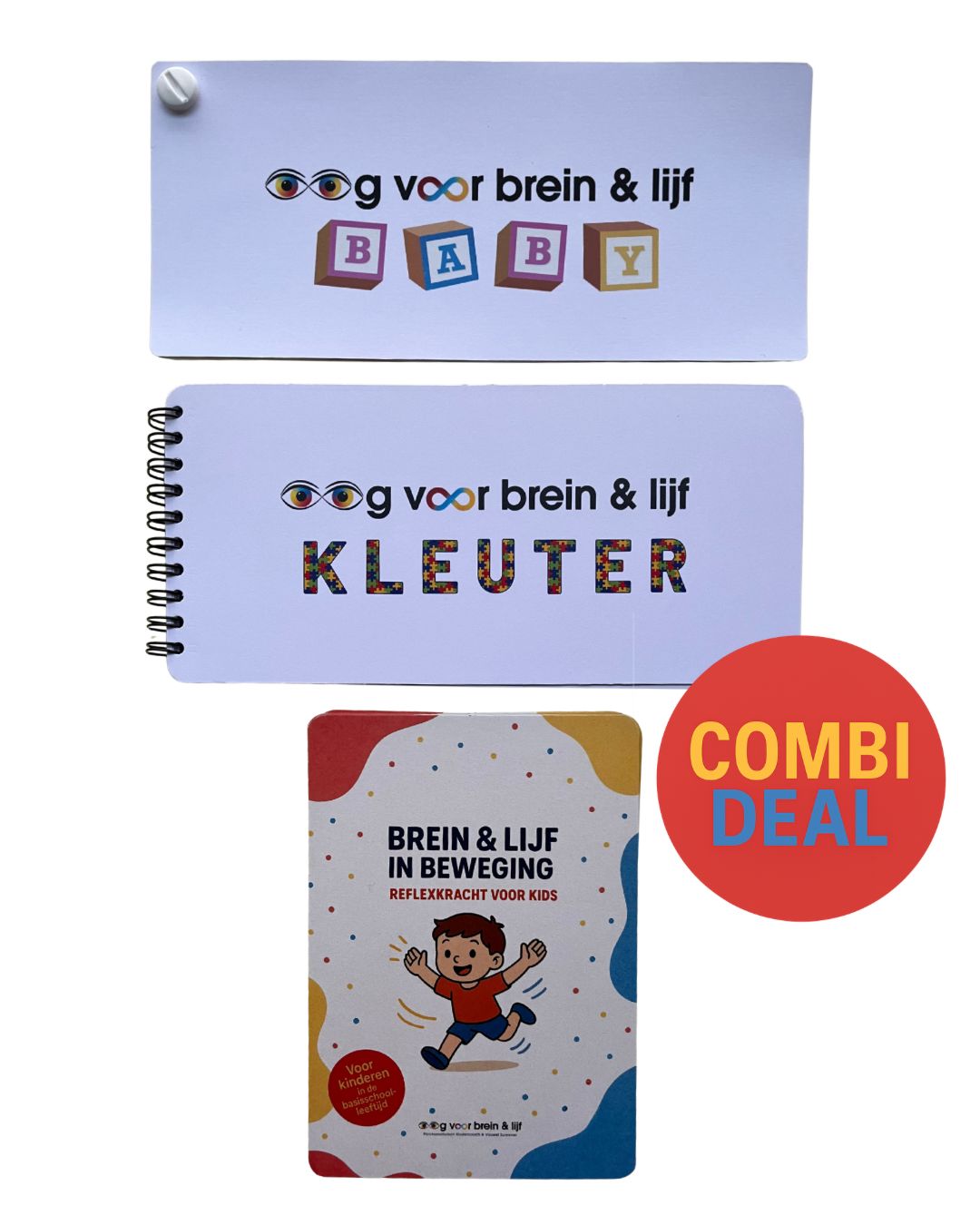 Pakket: Alle drie sets (Babywaaier + Kleuterset + Reflexkracht voor Kids)